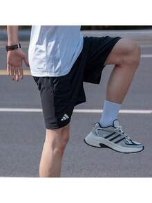 Adidas男款褲子2026新款網球運動訓練健身休閒舒適透氣短褲HR8725 - 黑色 - 查看 5