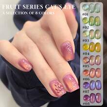 MIANEL GEL MIANEL 12ml 2026 New Arrival Best-Selling Fruit Cat Eye Gel Nail Polish, Glass Bead Nail Polish, Whitening Gel Nail Polish, UV Lamp Nail Art Supplies, Blue Nails, Green Nails, Pink Nails - Multicolor - View 3