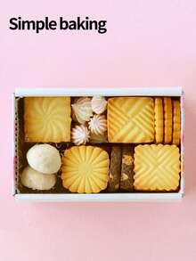 4-Piece Vintage Classic Cookie Molds, Waffle Cookie Cutter, DIY Baking Tools, Suitable For Weddings, Birthdays, And Family Gatherings, Stamping Cookie Molds, Filling Cookie Stamps, Jam Cookie Cutter, Pressing Cookie Molds, Pastry Molds - View 8