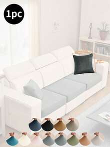 Bộ vỏ đệm và vỏ gối sofa giả lông màu xám đậm, kiểu dáng hiện đại tối giản, co giãn, dùng được cả bốn mùa, chống trầy xước, chống trượt, chống bụi, có thể giặt máy, phù hợp cho phòng khách, phòng ngủ, phòng học. Vỏ gối không bao gồm ruột gối. - Màu xám đen - Xem 13