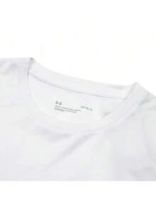 Under Armour 男女通用T恤，2026夏季新款足球运动T恤，训练跑步健身透气圆领短袖T恤 25500512-100 - 白色 - 查看 9