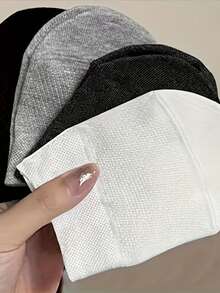 5双装女士半趾船袜，低帮隐形防滑袜，适合高跟鞋和凉鞋，透气网眼夏季分趾袜 - 彩色 - 查看 4