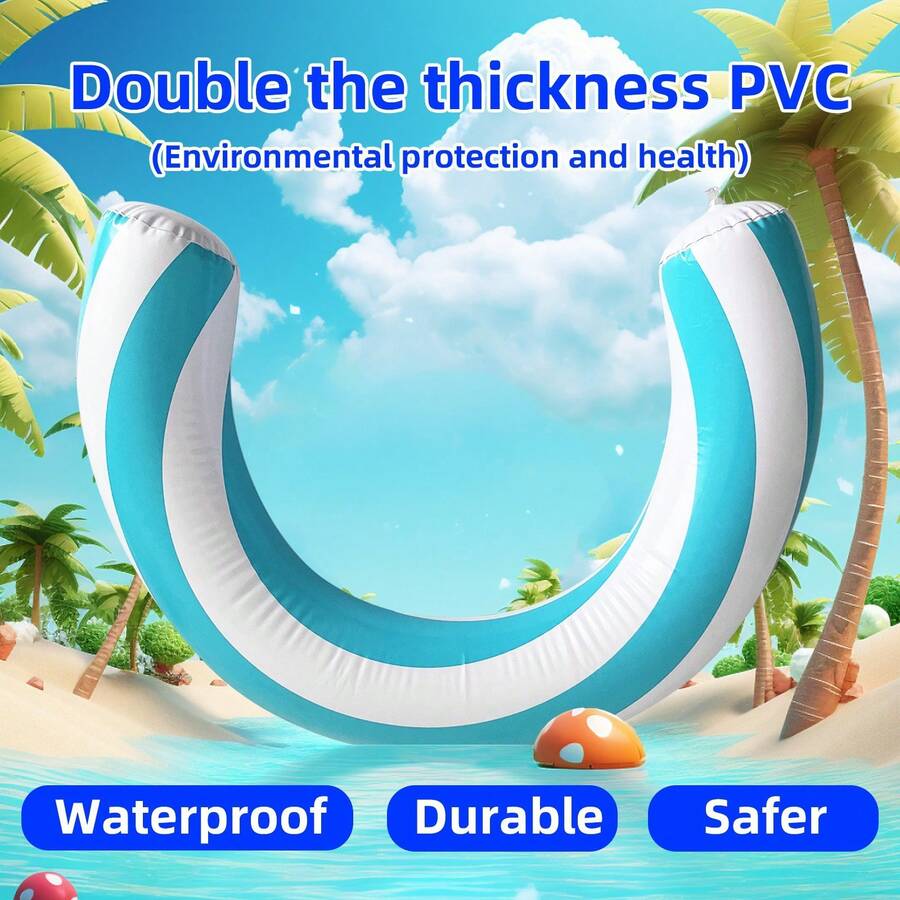 2026 New Inflatable Semicircle Swimming Ring - Funny Water Game Toy - Suitable For Adult Family Entertainment - Outdoor Leisure - Summer Party - Multicolor - View 1