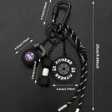 Mini Kettlebell Haltère Disque de Poids Porte-clés Chaîne de Clés Cordon Porte-bonheur de Sac Accessoires de Voiture Babioles - Multicolore - Voir 11