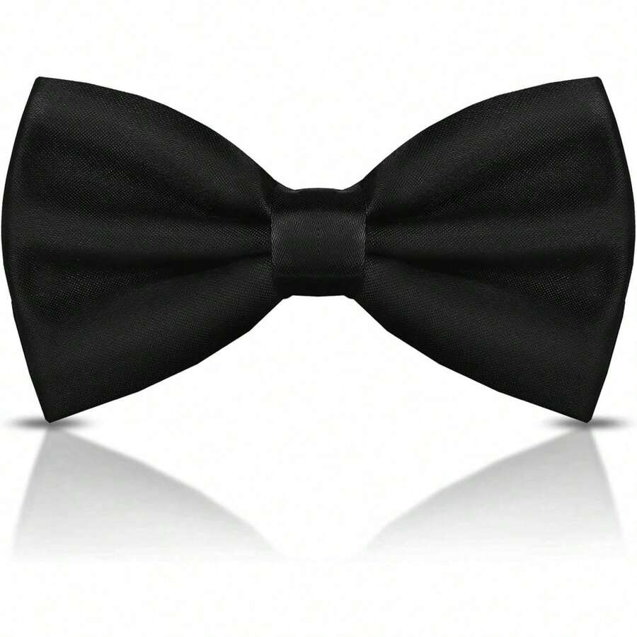 Elegante schwarze Fliege - formeller Frackstil - verstellbar, Einheitsgröße - geeignet für Anzüge, Uniformen und besondere Anlässe - Schwarz - Übersicht 1