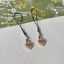 1/2 chiếc dây đeo điện thoại hình trái tim ngọc trai hồng tối giản, dây đeo điện thoại bền, phụ kiện điện thoại đa năng, phụ kiện điện thoại thanh lịch - Hồng - Xem 4