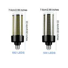 E27/E26 LED灯泡 E39 玉米灯 嵌入式吸顶灯 吊灯灯泡 AC100-277V 家用客厅厨房浴室卧室书房办公室走廊储藏室仓库车库地下室商店室内安全商业照明 110V/220V 高亮度无频闪护眼 500/692颗LED灯珠 暖白光/冷白光 - (AC100-277V)-LED Corn Light Bulb - 查看 2