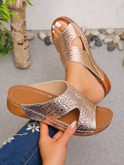 Dép xăng đan đế dày hở mũi thời trang mùa hè cỡ lớn 36-45, màu hồng mờ, đen, xanh dương, nâu, be, thoải mái và đa năng kiểu La Mã dành cho nữ.