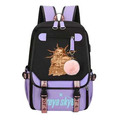 Freya Skye Women's Backpack - Student Version - Korean Style - Large Capacity - Suitable For All Ages - Elegant And Lightweight - Travel Backpack - Commuting Fashionable Backpack - Cute Double-Shoulder Backpack - 17 Inches