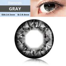 1 Pair JEWELENS Grey Diamond Color Eyeshadow - Grey - View 2