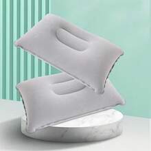 1pc Outdoor Inflatable Pillow, Travel Pillow, Lumbar Pillow, Airplane Neck Support Pillow, Portable Neck Pillow For Nap, Sleep Pillow, Neck Support, Suitable For Side And Back Sleepers, Ergonomic Design, 3D Quilted Surface, Breathable Fabric, Ideal Travel Gift For Neck Protection And Sleep Comfort, Neck Pillow, Side Sleeper Pillow, Quilted Surface, Durable Pillowcase, Practical For Multiple Occasions, Ideal For Travel, Business Trip, Camping, Vacation, Office, Home - Multicolor - View 7