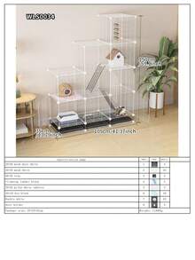 Large Animal Cage With Litter Tray, Suitable For Hamsters, Squirrels And Other Small Pets - Splicing - View 16