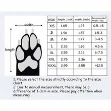 4/8只装小型犬防水鞋 - 速干防滑，带搭扣和缓冲鞋垫，为小型犬提供全天候爪子保护，是雨天散步的理想之选，低吸水性避免爪子潮湿，采用升级防水材料 - 彩色 - 查看 7