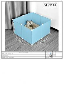 Lồng chó cỡ trung bình gấp gọn dùng trong nhà, có kèm nhà vệ sinh, hàng rào chắn cho chó cưng trong nhà. - Nhiều màu - Xem 19