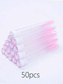 Bộ 10 cọ chuốt mi màu hồng lấp lánh, có nắp đậy chống bụi, có thể tái sử dụng, cọ chuốt mascara lấp lánh, hộp đựng trong suốt, cũng có thể dùng làm cọ kẻ lông mày, cọ tán phấn mắt, cọ xoắn ốc. - Màu Hồng Tươi - Xem 7