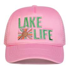 Mũ lưỡi trai nam LAKE LIFE, thêu chữ cá nhân hóa, mũ bóng chày, mũ lưới phong cách đường phố thường ngày cho mùa xuân, mùa thu, du lịch, nghỉ mát biển. - nhiều màu - Xem 9