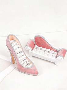 1件/2件装高跟鞋耳环戒指展示架，家居装饰收纳道具，化妆间装饰，房间装饰 - 彩色 - 查看 18