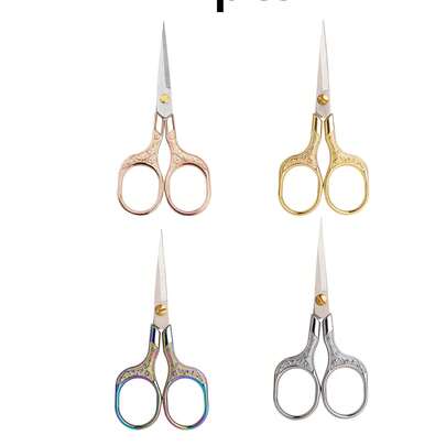 1/3/4 chiếc Kéo may bằng thép không gỉ cổ điển - Sắc bén, Kéo thủ công bằng kim loại, Kéo cắt hoa tinh tế, Gia dụng & Văn phòng, Thêu & May vá, Kéo nhỏ cổ điển sắc bén, Kéo nghệ thuật trà bằng thép không gỉ, Bộ kéo thêu và may bằng thép không gỉ - Tay nghề chính xác, Kéo cắt vải và chỉ có tay cầm phức tạp - Lý tưởng để may vá và đan lát, Phù hợp cho lứa tuổi từ 14 trở lên, Dùng cho vải, chỉ lụa và thêu - Không cần điện, Dụng cụ may vá và chần bông