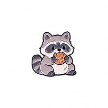 Cartoon Raccoon Quotes Soft Enamel Pin Women Lapel Pins For Backpack Men Brooch On Clothes Jewelry Badges Accessories Gifts - Black - View 15