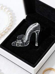 1 pieza Broche con forma de tacón alto con adornos de cristal, accesorio de lujo personalizado y minimalista de moda para mujer - Multicolor - Ver 10