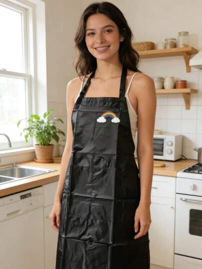 1 قطعة مريلة نمط ، مريلة خصر جذابة للغاية للمطبخ والأعمال المنزلية، مقاومة للماء والزيت