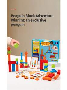 1 Bộ đồ chơi xếp hình chim cánh cụt bằng gỗ, thiết kế khối cân bằng, phát triển khả năng thực hành, sự tập trung và trí thông minh của trẻ, đồ chơi gỗ giáo dục sớm. - Nhiều màu - Xem 8