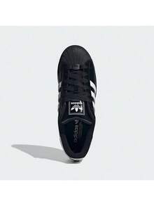 Adidas Originals男鞋女鞋2026全新Superstar II經典貝殼頭低筒板鞋休閒鞋JR7313 - 黑色 - 查看 5