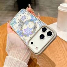 Phone Case - Magnetic Case With A Glittery Snowflake Design, Designed For Various  Models, Including The Latest Pro And Plus Versions. This Full-Coverage Protective Case With A Cartoon Design Is Both Practical And Stylish. - 灰色 - 查看 8
