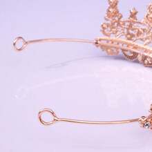 1 chiếc vương miện đính đá hình giọt nước màu hồng thời trang, phù hợp cho trẻ em và phụ nữ, dùng trong đám cưới, sinh nhật, lễ hội. - Hồng - Xem 4