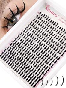 Bộ nối mi giả đầu nhọn mới, Bộ nối mi kiểu hoạt hình, 12-20mm, Bộ nối mi kiểu anime, Mi giả đơn đầu nhọn, Bộ nối mi xoăn hình chữ D, Mi giả đơn kiểu hoạt hình, Bộ nối mi, Bộ nối mi, Mi giả, Mi giả - D - Xem 1