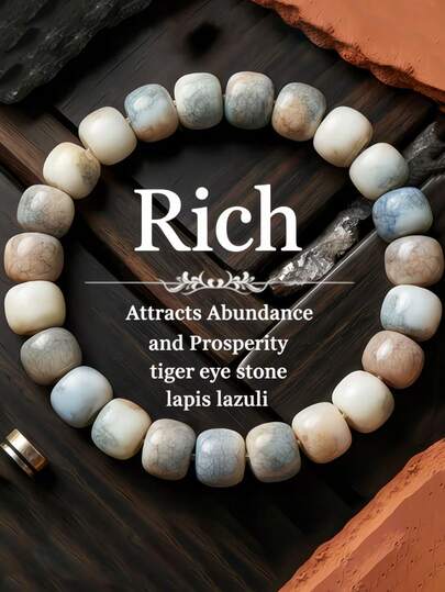 Nuevo diseño de pulsera de lujo de nicho de alta gama, cuentas de vidrio de color gris y blanco con degradado, superficie de cuentas suave, color cálido, que muestra la textura y el brillo naturales, adecuado para uso diario o como regalo, cumpleaños, aniversario