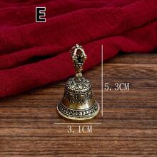4pcs Vintage Brass Small Bells, Handheld Buddhist 5-Claw Exorcism Bell Keychain Pendant Accessories, Unisex, Percussion Instrument, Bag Charm, Musical Instrument Parts, Music Gift, Durable Handicraft, Multipurpose, Suitable For Musicians, Bands, Performances, Women's Accessories, Men's Accessories, Percussion Instrument Parts, Birthday Gifts, Women's Gifts, Men's Gifts, New Year Gifts - Multicolor - View 7