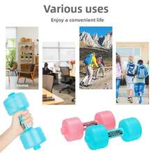 1pc Refillable Dumbbell Water Bottle, Portable Dumbbell For Home Gym Arm Strength Training - Multicolor - View 11