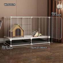 Large Animal Cage With Litter Tray, Suitable For Hamsters, Squirrels And Other Small Pets - Splicing - View 2