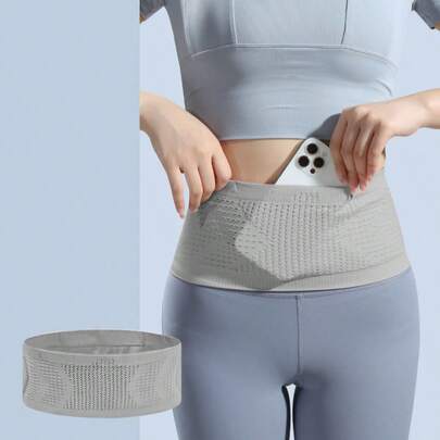 Túi đeo hông thể thao chạy bộ dành cho nữ có ngăn đựng điện thoại - Đai tập thể dục chạy bộ thoáng khí, dung tích lớn, nhiều ngăn đựng điện thoại và các vật dụng cần thiết khác, phù hợp cho leo núi, du lịch, tập gym - Dây đeo có thể điều chỉnh, ngăn có khóa kéo, màu đen, phụ kiện leo núi, phụ kiện chạy bộ, thiết kế đơn giản, chất liệu thoáng khí.