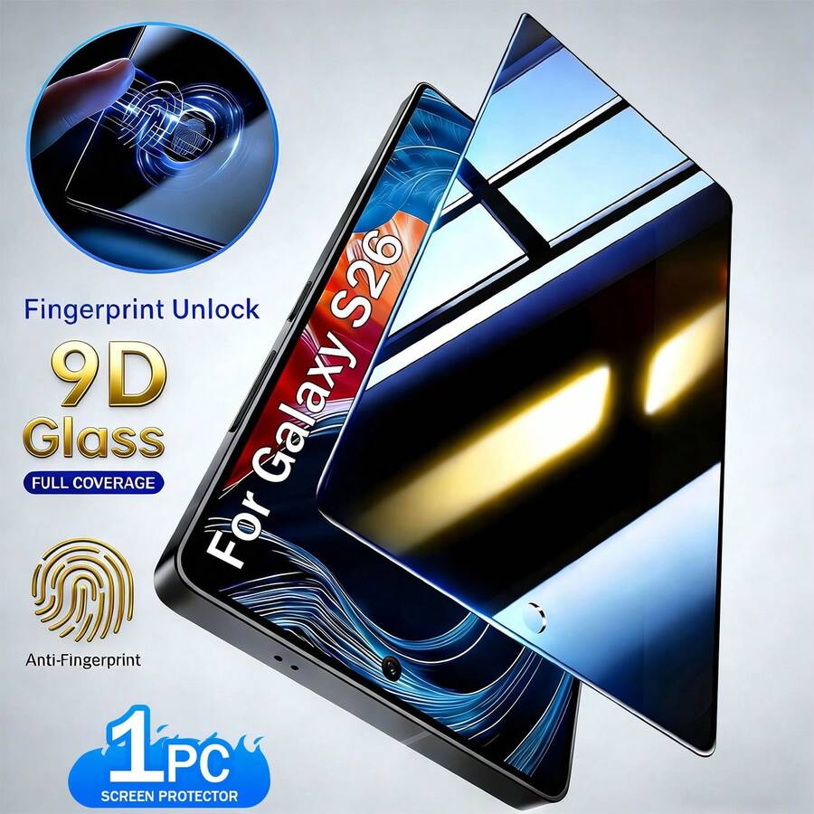XINHONGYU 1片 Galaxy S 系列隱私螢幕保護貼,支援 0.2 秒指紋解鎖,相容 Galaxy S2/26+/26/Ultra Galaxy S25 Ultra/S25+/S25/S24 Ultra/24 Plus/24/23/22/21,25° 防窺強化玻璃,全螢幕覆蓋,防指紋、防摔、防刮、零氣泡 - 1pc - 查看 1