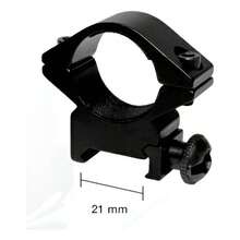Monturas o anilletas de 21 mm para mira telescópica riel picatinny Producto de calidad Diseño moderno Uso diario Perfecto para regalo Duradero Fácil de usar - Negro - Ver 1