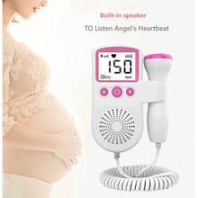 Home Pregnancy Heart Monitor With Gel, High Sensitivity Large Screen, Saf⁢E Baby Heartbeat Detector, Great Gift For Mom To Be - 粉色 - 查看 4