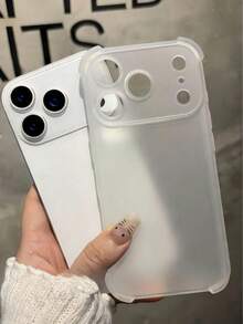 Ốp lưng bảo vệ chống sốc trong mờ cao cấp, phù hợp với 17 Pro Max, 17 Pro, 17, 16 Pro Max, 15, 14, 13, 12 Pro Max, 11, chống rơi vỡ. - Trong sáng - Xem 2