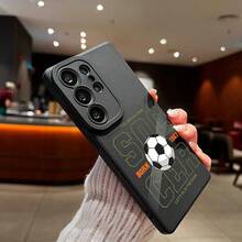 1个全新个性化街头足球图案亲肤防摔TPU手机壳，兼容 17/11、16 Pro Max、16 Pro、16、15 Pro Max、14 Pro Max / Galaxy S25系列、A16 / Honor X6A、X7B、X8B / 13C、Note 13 - 黑色 - 查看 4