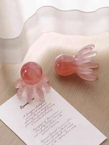 1个/2个章鱼形手动按摩器，头皮按摩器，塑料头皮刮痧板，放松头部按摩器，按摩梳，头部按摩工具，便携式头部按摩刷，舒缓压力头部按摩器，适用于颈部和头皮，多功能手持按摩器，适用于头部、颈部和身体，初学者友好型穴位按摩工具 - 彩色 - 查看 7