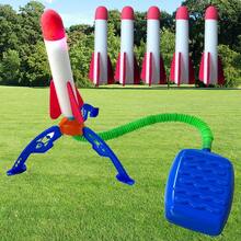 1 Set Outdoor Foam Rocket Launcher Toy Set - Foot-Pump Air Launcher, Fun Activity Game For Indoor And Outdoor Play, Detachable And Portable, Easy To Assemble, Perfect Christmas Gift, Rocket Jumping Toy, Birthday Party Supplies - Multicolor - View 3