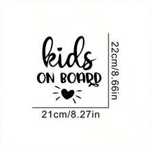 1pc Kids On Board Minimalist INS Style Car Sticker - A - View 8