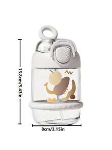 1 peça, 450ml/15,22oz, À Prova de Vazamentos, Canudos Duplos, Design Compacto, Material de PC, Garrafa de Água Esportiva À Prova de Vazamentos, Esportes Ao Ar Livre, Gradiente Transparente, Aerodinâmico, Design de Trava de Chave, Trava de Água Vedada, Leve e à Prova de Quedas, Abertura e Fechamento com Uma Mão, Copo Portátil para Beber ao Ar Livre - Multicolorido - Visão 12