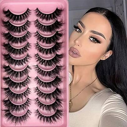 Mi giả 8D siêu dày, mềm mại, tạo hiệu ứng mắt mèo quyến rũ và cuốn hút.