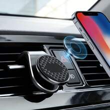 Giá đỡ điện thoại gắn khe gió ô tô từ tính bán chạy nhất, thiết kế kẹp, không làm hỏng khe gió, tương thích với Apple, gắn chắc chắn, cần thiết cho những chuyến đi dài. - F19 - Xem 4