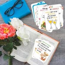 50 Kartu Mini Energi Positif dengan Kutipan Inspiratif Positif, Kartu Kutipan yang Meningkatkan Kepercayaan Diri dan Mendorong Kebaikan, Cocok Sebagai Hadiah untuk Wanita dan Pria - A - View 4