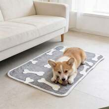 Polyestermaterial, süßes Design, atmungsaktiv, waschbar, verstärktes Haustier-Bett-Pad, geeignet für kleine und mittlere Katzen und Hunde für ganzjährige Nutzung (geeignet für fröhliche Hunde wie Teddybären, nicht geeignet für große Hunde) - Grau - Übersicht 4