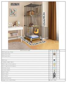Lồng sóc nhiều tầng, không gian rộng, thích hợp sử dụng trong nhà, biệt thự, lồng cho sóc ăn. - nối - Xem 18