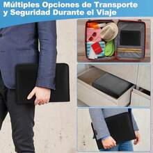 Carpeta Organizadora de Documentos Bolsa De Documentos de 12 Bolsillos con Etiquetas y Cremallera Folder Organizador con Ignífuga Múltiples Bolsillos para Archivos de Letras y Documentos - como en la foto - Ver 6